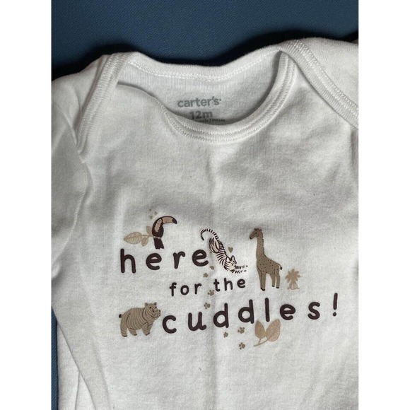 12M Jungle Animal Bodysuit Lot - Carter's - 12 months - 3 pieces - mono de bebé - Picture 4 of 4